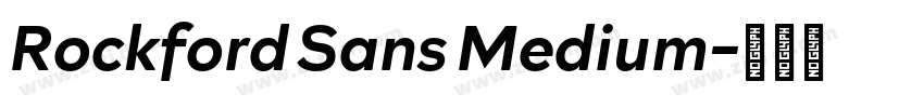 Rockford Sans Medium字体转换